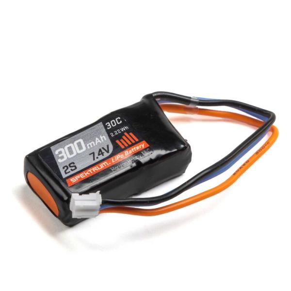Spektrum 300mAh 2S 7.4V 30C LiPo Battery - SPMX3002S30