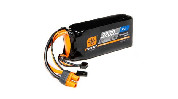 Spektrum 3200mAh 3S 9.9V Smart LiFe ECU Battery - SPMX32003SLFRX