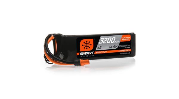 Spektrum 3200mAh 4S 14.8V 100C Smart LiPo Battery - SPMX32004S100