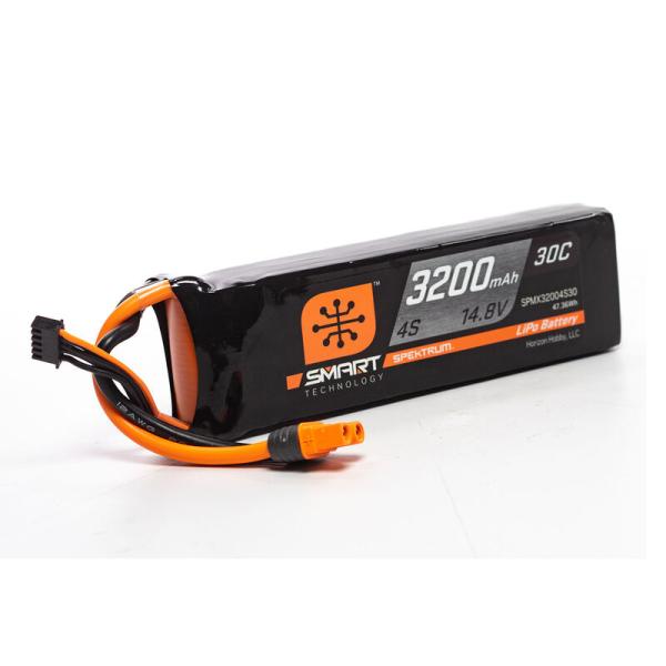Spektrum 3200mAh 4S 14.8V Smart LiPo Battery 30C - SPMX3200S30