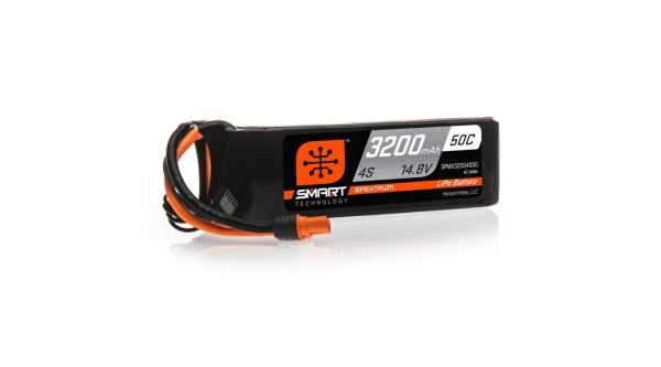 Spektrum 3200mAh 4S 14.8V 50C Smart LiPo Battery - SPMX32004S50