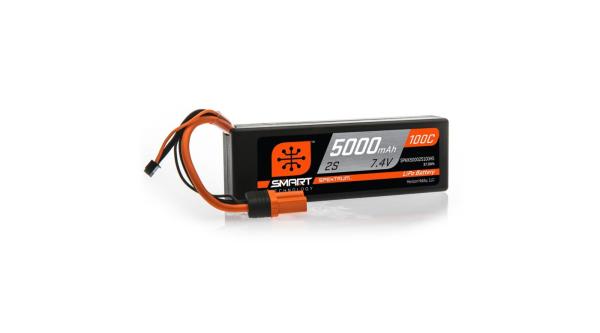 Spektrum 5000mAh 2S 7.4V 100C Smart LiPo Hardcase - SPMX50002S100H5