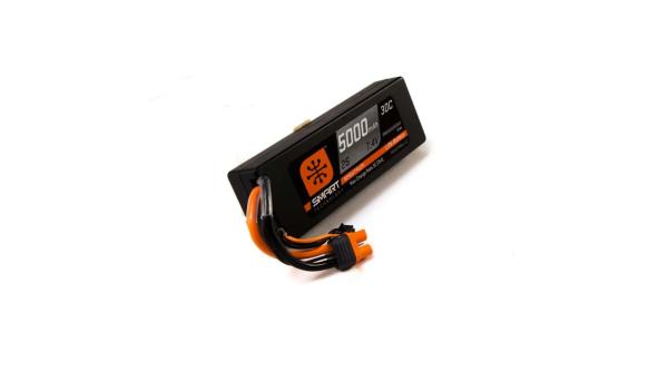 Spektrum 5000mah 2S 7.4V 30C Smart Lipo Hardcase - SPMX50002S30H3