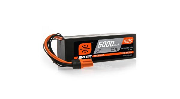 Spektrum 5000mAh 3S 11.1V 100C Smart LiPo Hardcase - SPMX50003S100H3