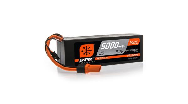 Spektrum 5000mAh 3S 11.1V 100C Smart LiPo Hardcase - SPMX50003S100H5