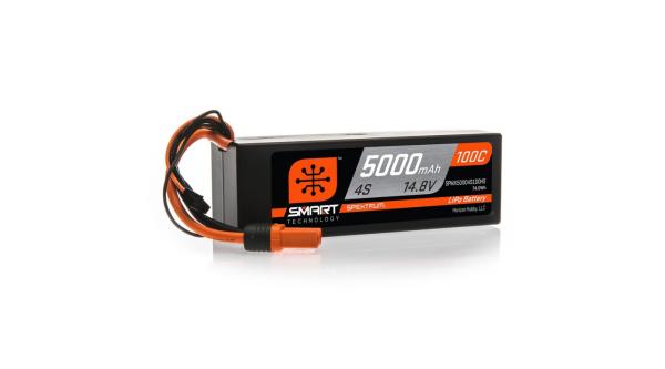 Spektrum 5000mAh 4S 14.8V 100C Smart LiPo Hardcase - SPMX50004S100H5