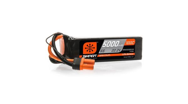 Spektrum 5000mAh 6S 22.2V 100C Smart LiPo Battery - SPMX50006S100