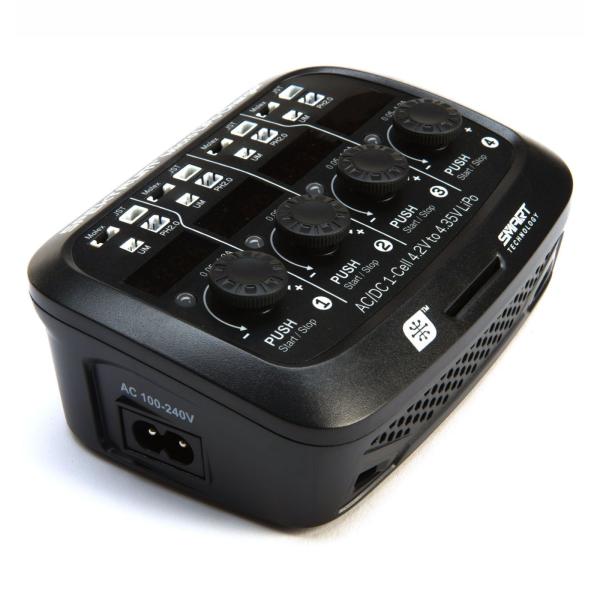 Spektrum Smart Micro 4 port AC/DC 1S LiPo Charger - SPMXC1040I