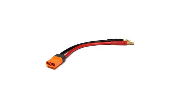 Spektrum IC5 Device Charge Lead 6" - 10 AWG 4mm Bullet - SPMXCA504