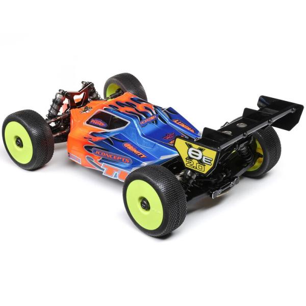 Team Losi Racing 8IGHT-X/E 2.0 Combo Race Kit:1/8 4WD Nit/El Buggy - TLR04012