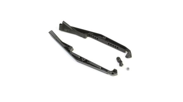 TLR Mud Guard Set, Soft, w/Fan Mount: 22 5.0 - TLR231073