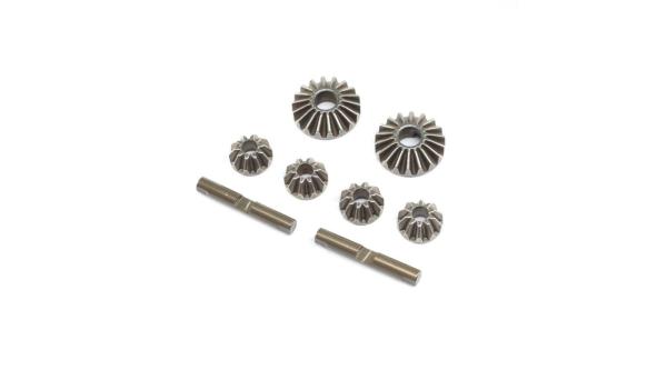 TLR Diff Gear & Cross Pin Set, Metal: 22X-4 - TLR232129