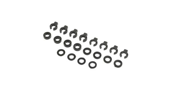 TLR Shock Travel Spacer Set: 22 - TLR233062