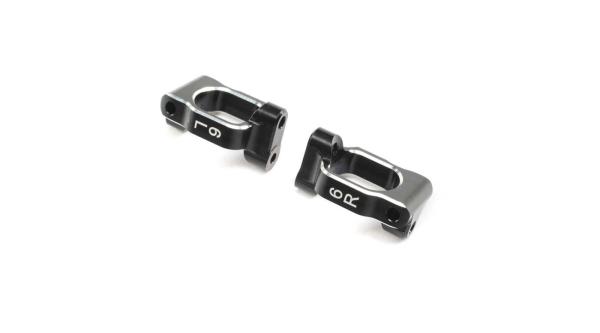 TLR Caster Block Set, 6 deg, Aluminum: 22X-4 - TLR234118