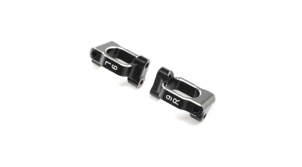 TLR Caster Block Set, 9 deg, Aluminum: 22X-4 - TLR234119