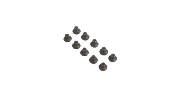 TLR Flat Head Screws, M2.5 x 4mm (10) - TLR235011