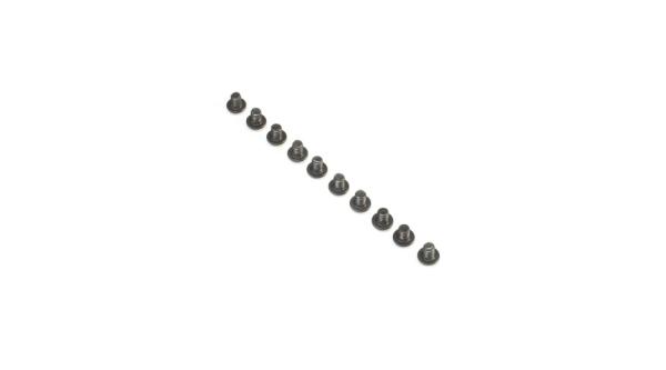 TLR Button Head Screws, M3 x 4mm (10) - TLR235015