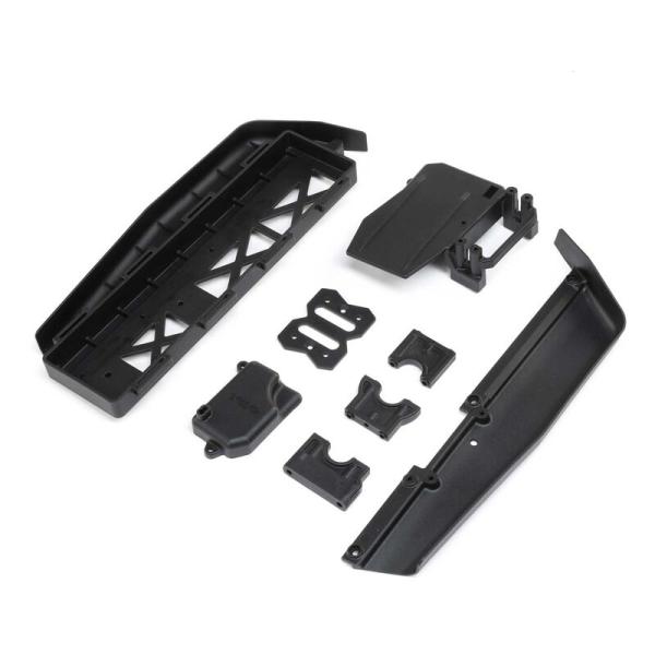 Team Losi Raching Battery Tray, Center Diff & Servo Mount: 8XE 2.0 - TLR241071