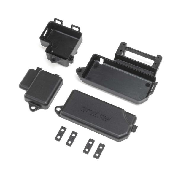 Team Losi Racing Servo & Receiver Mounts: 8X 2.0 - TLR241077