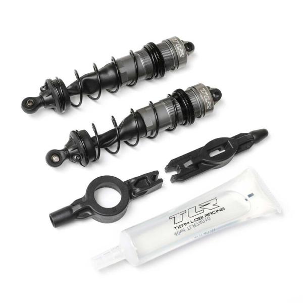 Team Losi Racing Front Shock Set, 110mm, Assembled (2): 8X - TLR243048