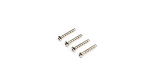 TLR Left Hand Button Head Screws, M3x20mm (4) - TLR245006