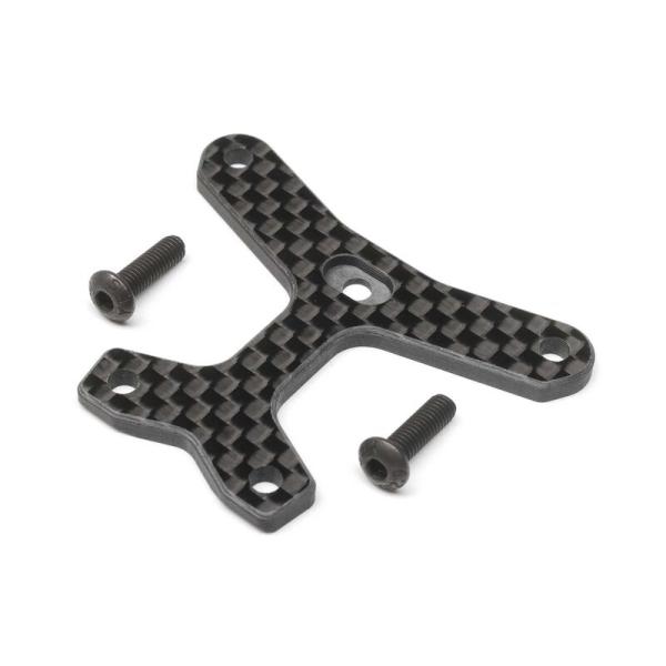 Team Losi Racing Carbon Front Top Brace, Medium Flex: 22X-4 - TLR331057