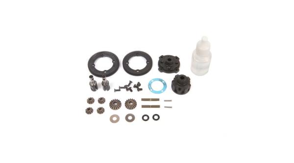 TLR Center Diff Complete, Metal: 22X-4 - TLR332085