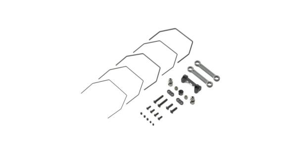 TLR Rear Sway Bar Set, Laydown: 22 4.0 - TLR334040