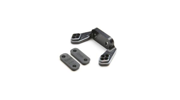 TLR Rear Camber Block, Black, w/Inserts: 22 4.0 - TLR334051