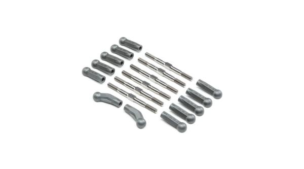 TLR HD Turnbuckle Kit, Titanium: 22 5.0 - TLR334052