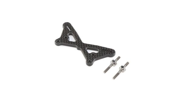 TLR Carbon Front Tower w/Ti Standoffs: 22 5.0 - TLR334054