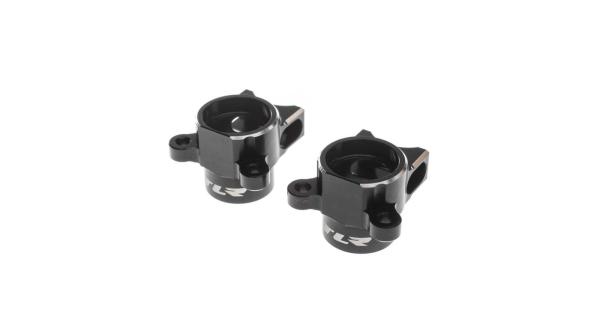 TLR VHA Hub Body Set, Aluminum, Black: 22 5.0 - TLR334071