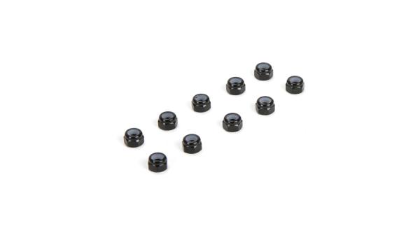 TLR M3 Aluminum Lock Nuts, Black (10) - TLR336004