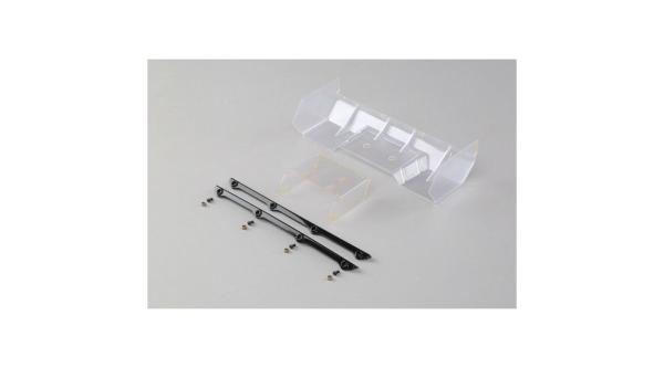 TLR Polycarbonate Wing, Pre Cut,Clear: 8/E/T 4.0 - TLR340004