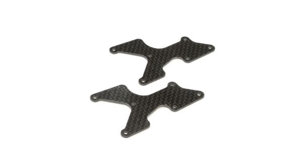TLR Rear Arm Inserts, Carbon: 8X - TLR344038