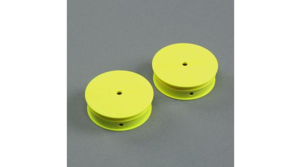 TLR Narrow Front Wheel, Stiffezel, Yellow (2): 22 - TLR43020