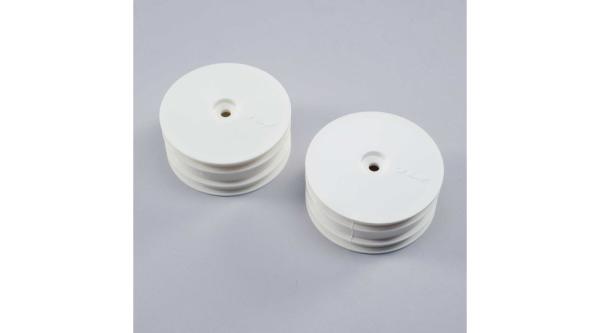 TLR Front Wheel, White (2): 22X-4 - TLR43022