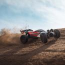 Arrma TYPHON GROM MEGA 380 Brushed 4X4 Small Scale Buggy RTR with Battery & Charger Red/White - ARA2106T2