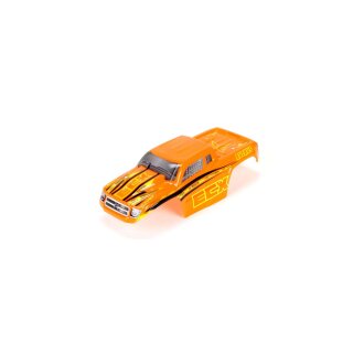 ECX 1:18 4WD Ruckus Karosserie gestickert, orange /gelb - ECX210004