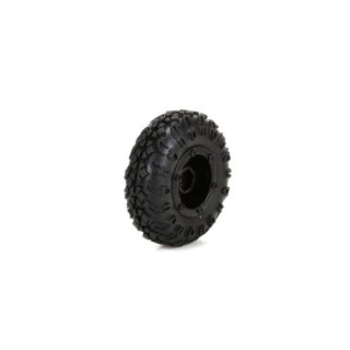 ECX Front/Rear Premount Tire:1:24 4WD Temper - ECX40005