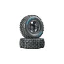 Duratrax Lockup SC Tire C2 Mounted Black Front Slash(2) -...