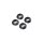 Losi 17mm Flanged Wheel Nut, Black (4): Super Rock Rey - LOS252112
